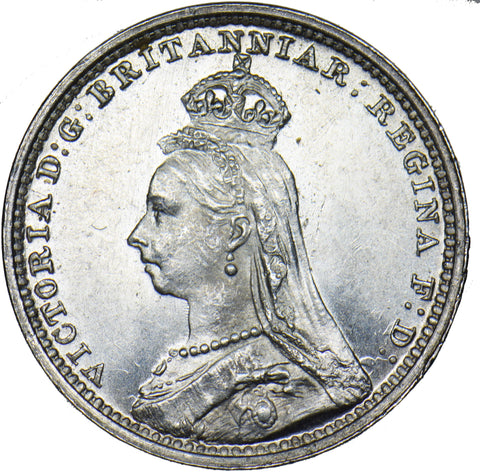 1892 Maundy Twopence - Victoria British Silver Coin - Superb