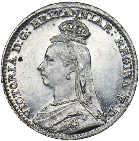 1892 Maundy Penny - Victoria British Silver Coin - Superb
