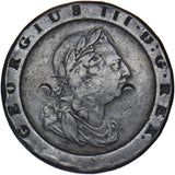 1797 Twopence - George III British Copper Coin