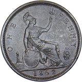 1862 Penny - Victoria British Bronze Coin
