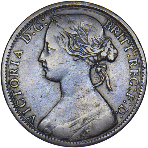 1864 Penny - Victoria British Bronze Coin