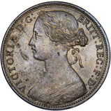 1866 Penny - Victoria British Bronze Coin