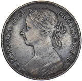 1887 Penny - Victoria British Bronze Coin - Nice