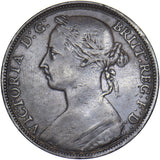 1893 Penny - Victoria British Bronze Coin - Nice