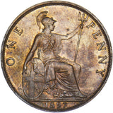 1897 Penny - Victoria British Bronze Coin - Very Nice