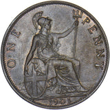 1901 Penny - Victoria British Bronze Coin - Very Nice