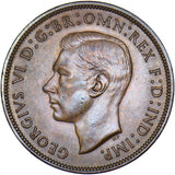 1945 Penny - George VI British Bronze Coin - Superb
