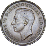 1945 Penny - George VI British Bronze Coin - Very Nice