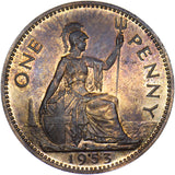 1953 Penny - Elizabeth II British Bronze Coin - Superb