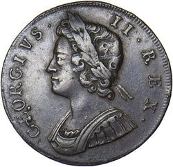 1729 Halfpenny - George II British Copper Coin - Nice