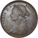 1885 Halfpenny - Victoria British Bronze Coin - Nice
