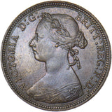 1889 Halfpenny - Victoria British Bronze Coin - Very Nice