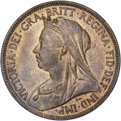 1896 Halfpenny - Victoria British Bronze Coin - Superb