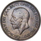 1930 Halfpenny - George V British Bronze Coin - Very Nice
