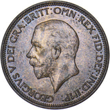 1934 Halfpenny - George V British Bronze Coin - Very Nice