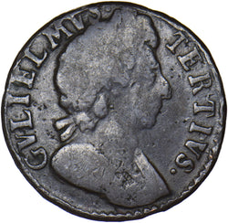 1699 Farthing (Unbarred A's in BRITANNIA) - William III British Copper Coin