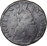 1699 Farthing (Unbarred A's in BRITANNIA) - William III British Copper Coin