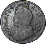 1732 Farthing - George II British Copper Coin