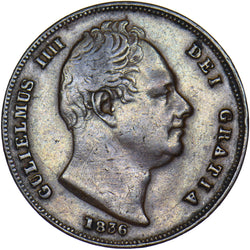 1836 Farthing - William IV British Copper Coin - Nice