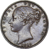 1850 Farthing - Victoria British Copper Coin - Nice