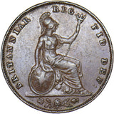 1850 Farthing - Victoria British Copper Coin - Nice
