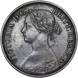 1860 Farthing (TB) - Victoria British Bronze Coin - Nice