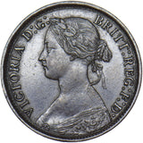 1861 Farthing - Victoria British Bronze Coin - Very Nice
