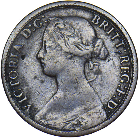 1863 Farthing - Victoria British Bronze Coin