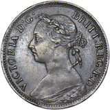 1895 Farthing (Bun Head) - Victoria British Bronze Coin - Nice