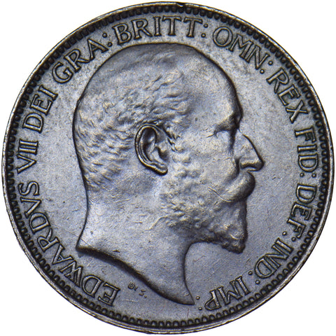1905 Farthing - Edward VII British Bronze Coin - Superb
