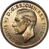 1950 Proof Farthing - George VI British Bronze Coin - Superb