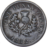 1832 Canada Province Of Nova Scotia 1 Penny Token - Nice