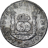 1741 Mexico 8 Reales (Pillar Dollar) - Philip V Silver Coin