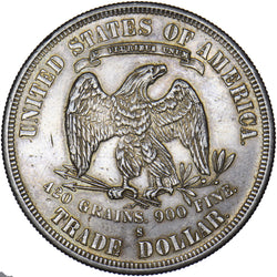 1878 S USA Trade Dollar - Silver Coin - Very Nice