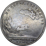1689 Coronation Medallion - William & Mary British Silver Medal - Nice