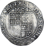 1604 Sixpence - James I British Hammered Silver Coin - Nice
