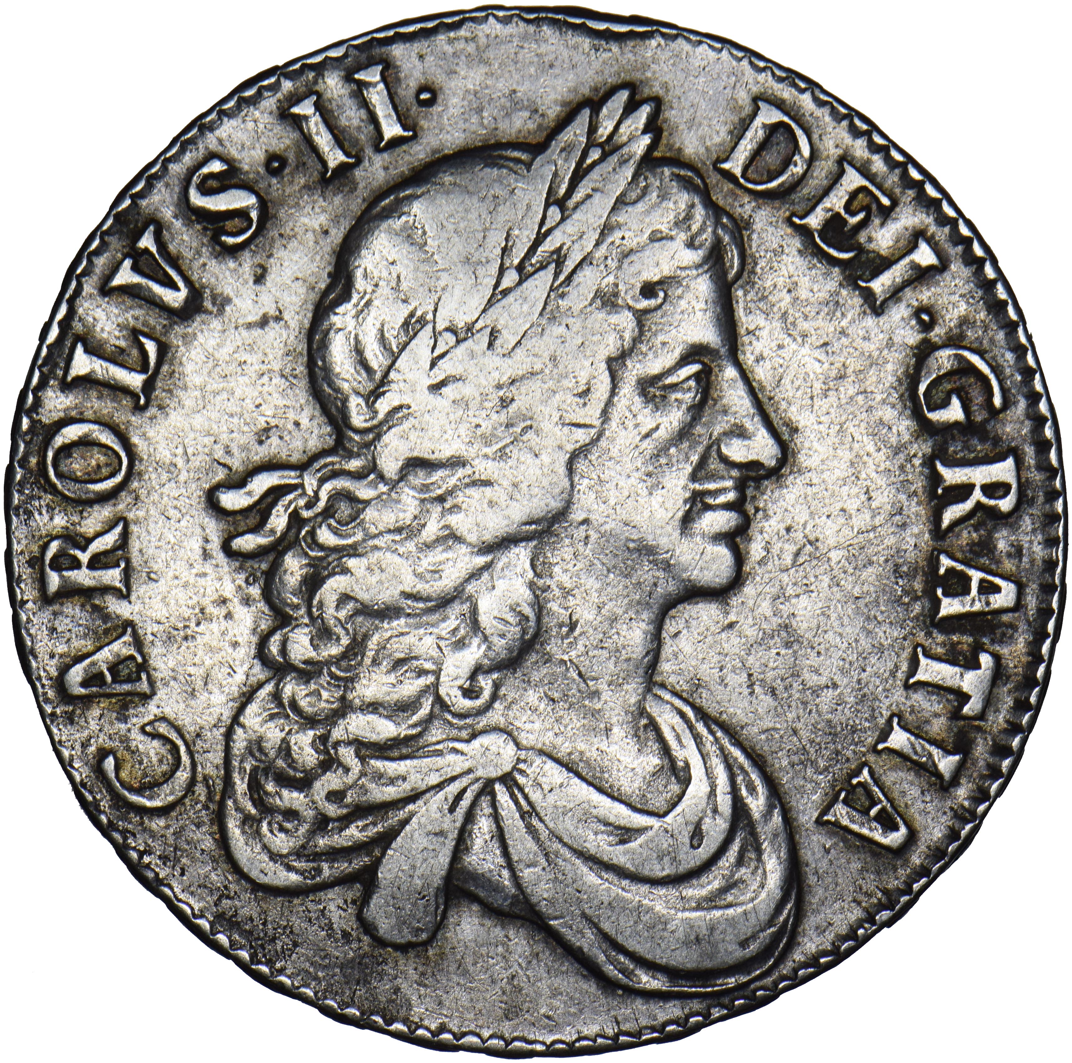 【1679年 (346年前)】イングランド チャールズ2世 Crown銀貨 1679 King Charles II Silver Crown – M J Hughes Coins