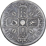 1680 Crown (3rd bust) - Charles II British Silver Coin