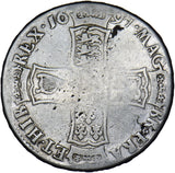 1697 Crown - William III British Silver Coin
