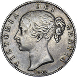 1845 Crown (Cinquefoil Stops) - Victoria British Silver Coin - Nice