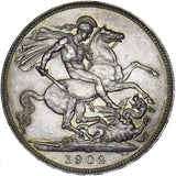 1902 Crown - Edward VII British Silver Coin - Superb