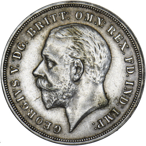 1935 Crown - George V British Silver Coin - Very Nice