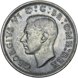 1937 Crown - George VI British Silver Coin - Very Nice