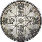 1887 Double Florin (Roman 1) - Victoria British Silver Coin - Superb