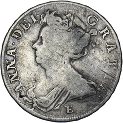 1707 E Halfcrown (Edinburgh Mint) - Anne British Silver Coin