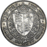 1897 Halfcrown - Victoria British Silver Coin - Nice