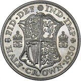1930 Halfcrown - George V British Silver Coin - Nice