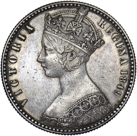 1849 Florin - Victoria British Silver Coin - Very Nice