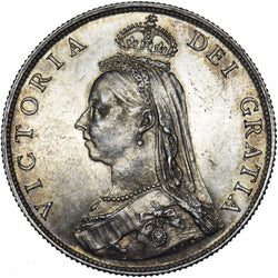1887 Florin - Victoria British Silver Coin - Superb