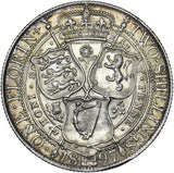 1897 Florin - Victoria British Silver Coin - Very Nice